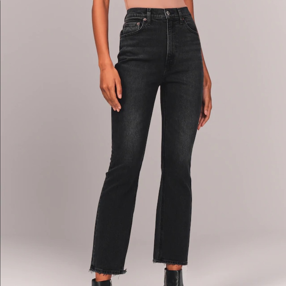 Abercrombie Ultra High Rise Kick Flare Jeans
